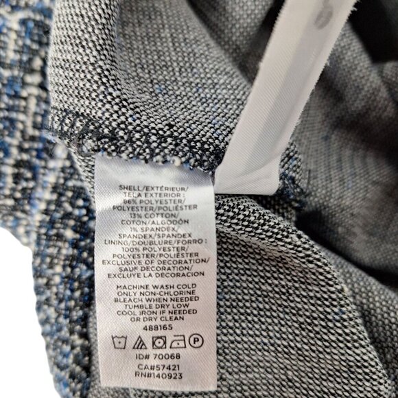 Loft Tweed Sheath Dress Women's Size 6 Blue - Picture 4 of 4